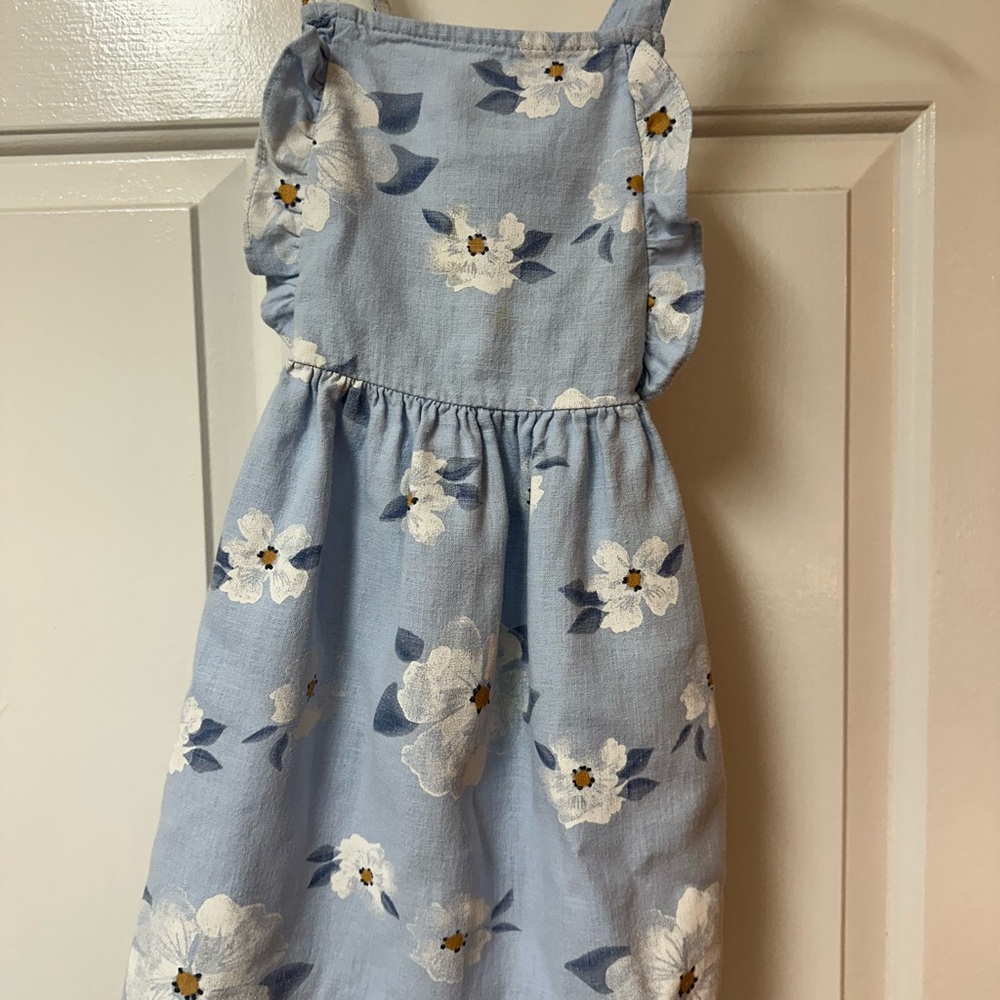 Carter's Blue Sundress with Spaghetti Straps and Flutter Sleeves